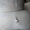 Pink Opal Gemstone Birthstone Necklace