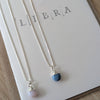 Pink Opal Gemstone Birthstone Necklace