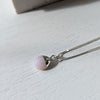Pink Opal Gemstone Birthstone Necklace