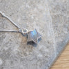Rainbow Moonstone Star Gemstone Necklace