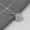 Rose Quartz Heart Gemstone Necklace