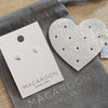Leather Travel Earring Holder - Heart