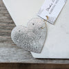 Leather Travel Earring Holder - Heart