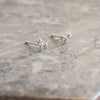 Tiny Crystal Star Climber Earrings