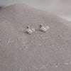 Tiny Crystal Star Climber Earrings