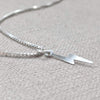 Silver Lightning Bolt Necklace