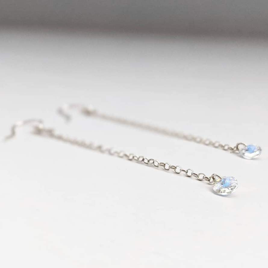 Sterling Silver Swarovski Drop Earrings