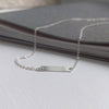 Sterling Silver Flat Bar Necklace