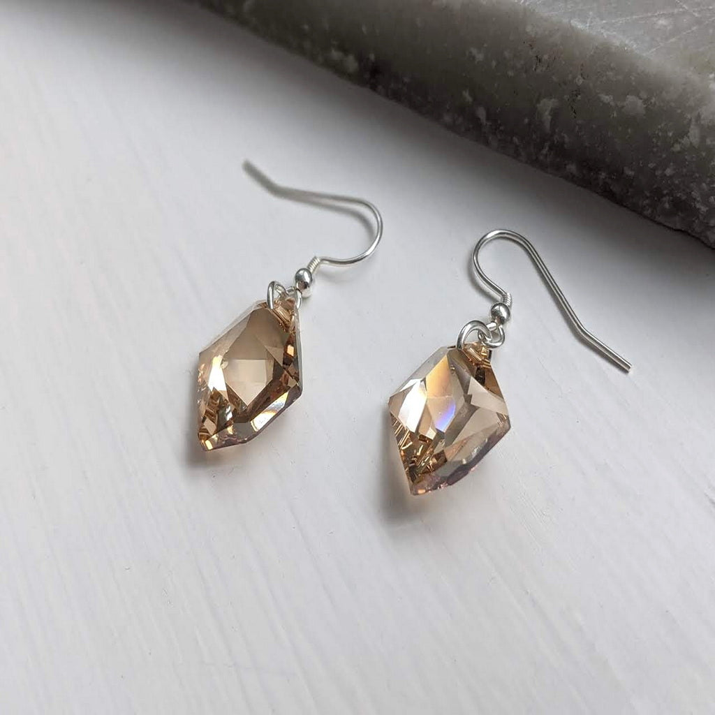 Swarovski Crystal Golden Cosmic Earrings