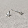 Tiny Crystal Stone Stud Earrings