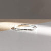 Sterling Silver Faceted Edge Ring