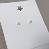Tiny Crystal Star Stud Earrings