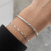 Fine Silver and Silk Friendship Bracelet