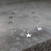 Sterling Silver Multi Star Necklace