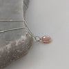 Pink Opal Oval Gemstone Necklace