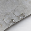 Swarovski Crystal Rondelle Hoop Earrings
