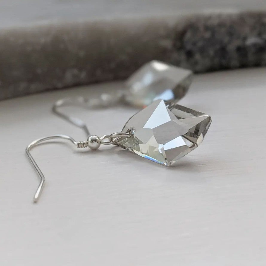 Swarovski Crystal Silver Cosmic Earrings